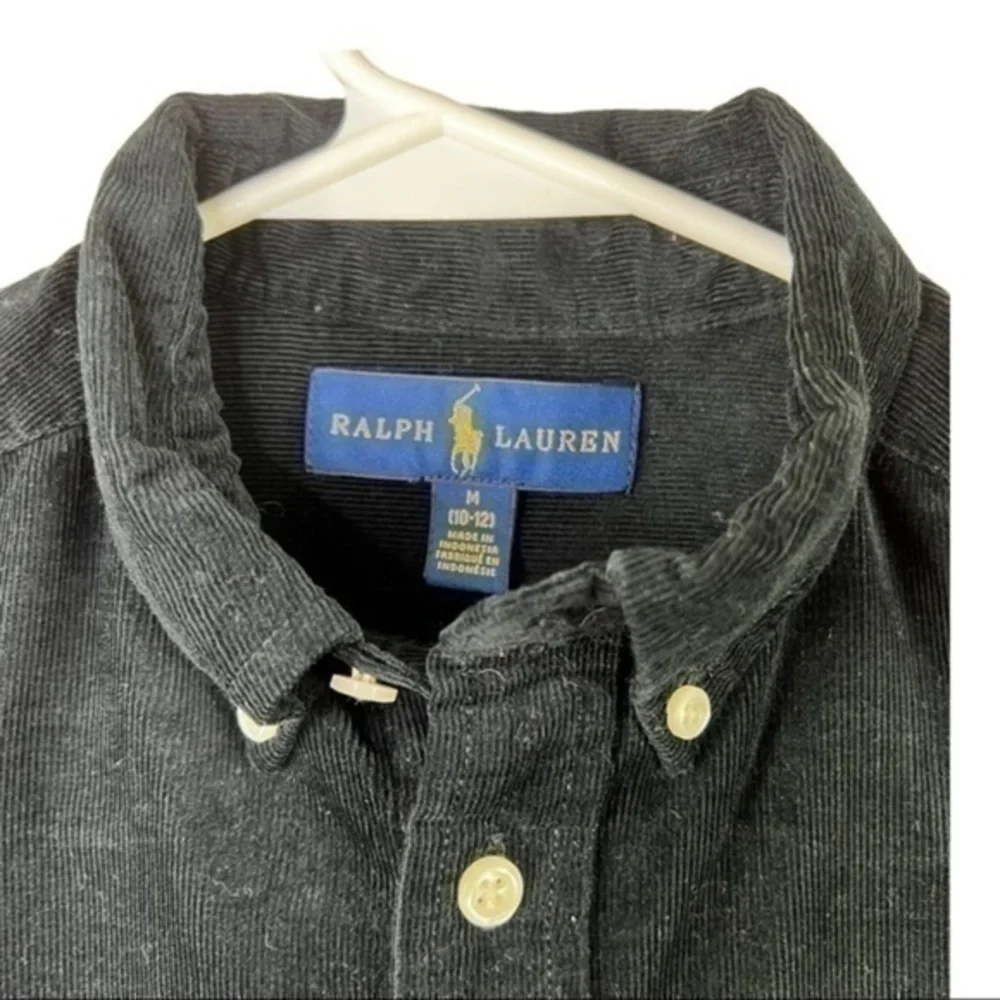 Ralph Lauren Kids Casual Shirt Elbow Patches Sz M